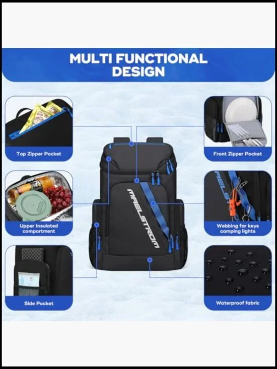 Insulated Cooler Backpack Leakproof Lightweight Travel Hiking Camping Beach - Picture 5 of 6